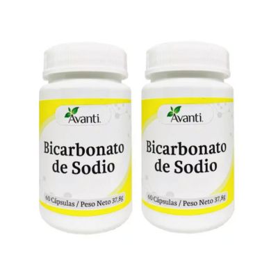 2 X BICARBONATO DE SODIO 60 CAPS 640mg