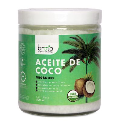 ACEITE DE COCO ORGÁNICO BROTA 500 GRS