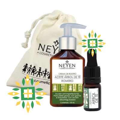 CREMA DE ROSTRO ARBOL DE TE + ACEITE ÁRBOL DE TÉ NEYEN