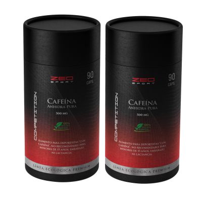 2 X CAFEINA ANHIDRA 500 MG. 90 CAPS.ZEOSPORT