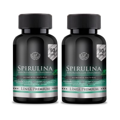 2 X SPIRULINA REFORZADA CON DIATOMEAS 450 MG.