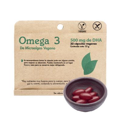 OMEGA 3 DE MICROALGAS 500 MG. 