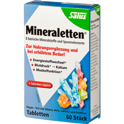 MINERALETTEN 60 CAPS.